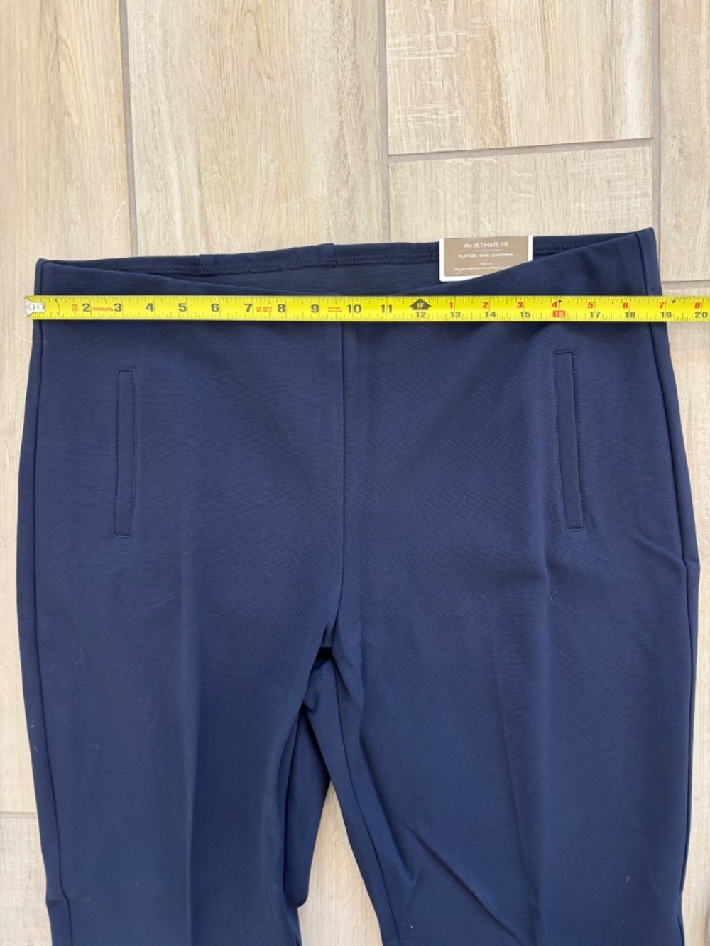 NWT Chico’s Navy Juliet Straight Leg Ponte Pants Size 3 / 16 Regular - Picture 4 of 11